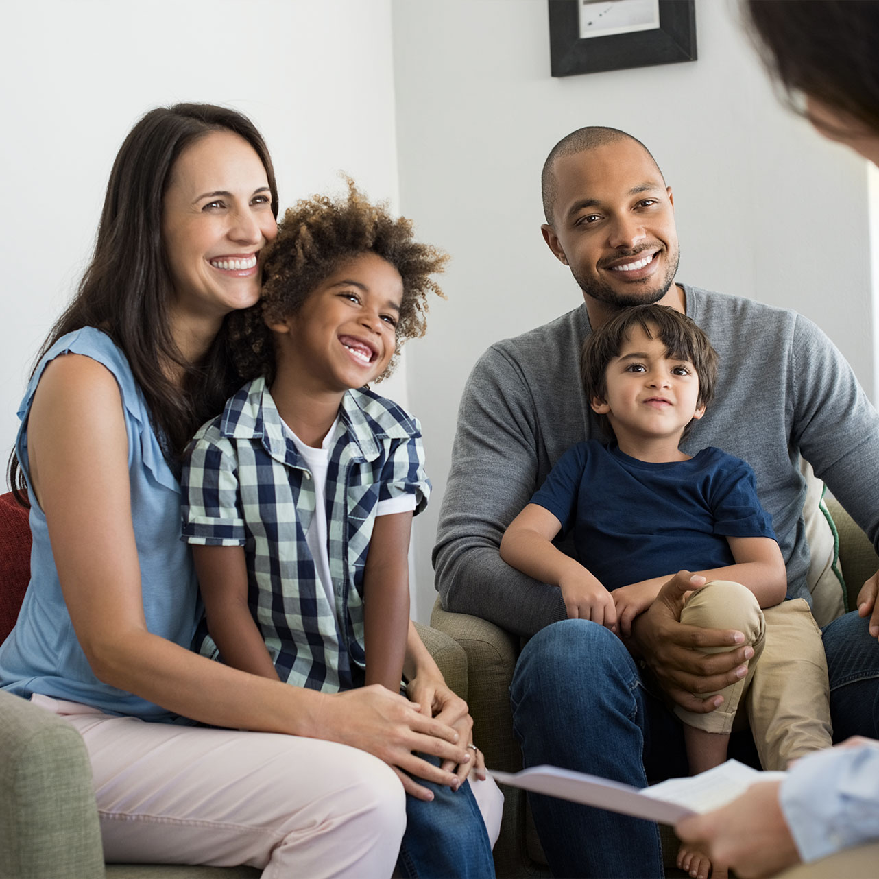 Happy Smiles Of A Family